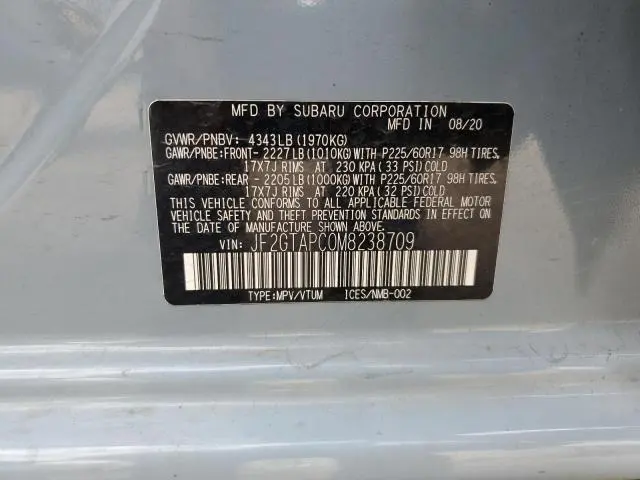 2021 SUBARU CROSSTREK PREMIUM  