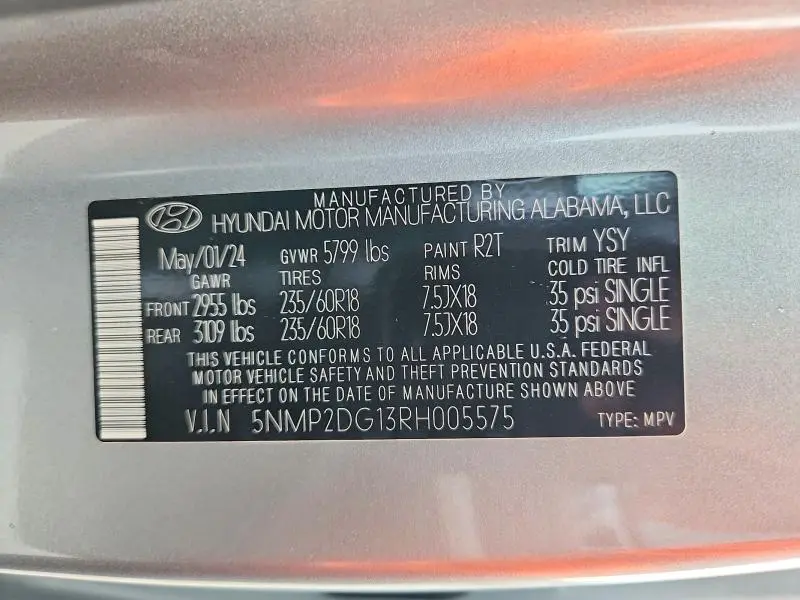 2024 HYUNDAI SANTA FE SEL  