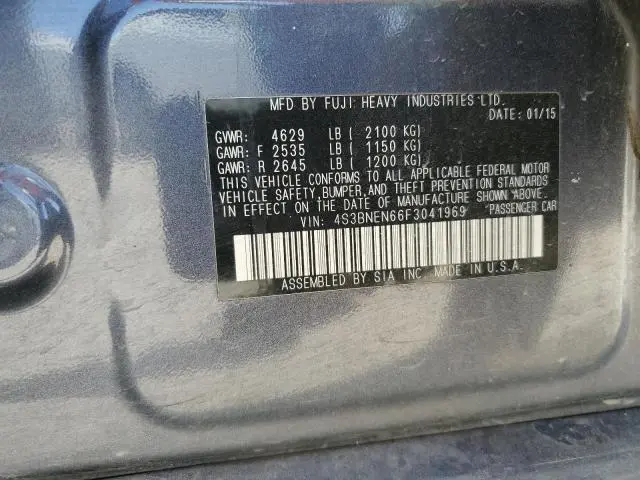 2015 SUBARU LEGACY 3.6R LIMITED