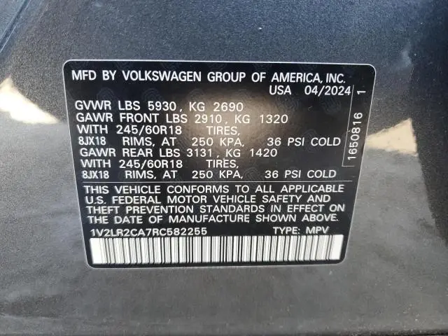 2024 VOLKSWAGEN ATLAS SE  