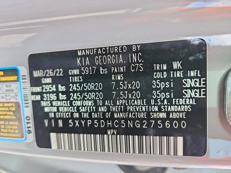 2022 KIA TELLURIDE SX  