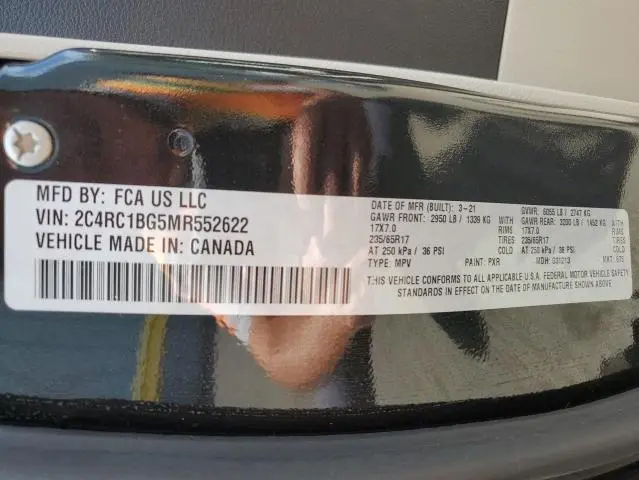 2021 CHRYSLER PACIFICA TOURING L  