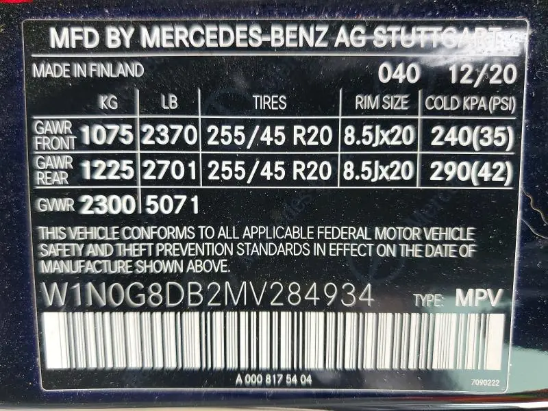 2021 MERCEDES-BENZ GLC 300  