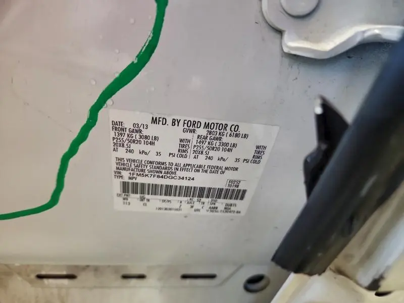 2013 FORD EXPLORER LIMITED  