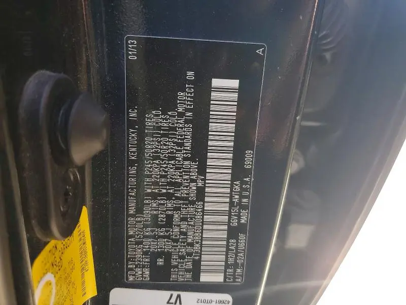 2013 TOYOTA VENZA LIMITED  