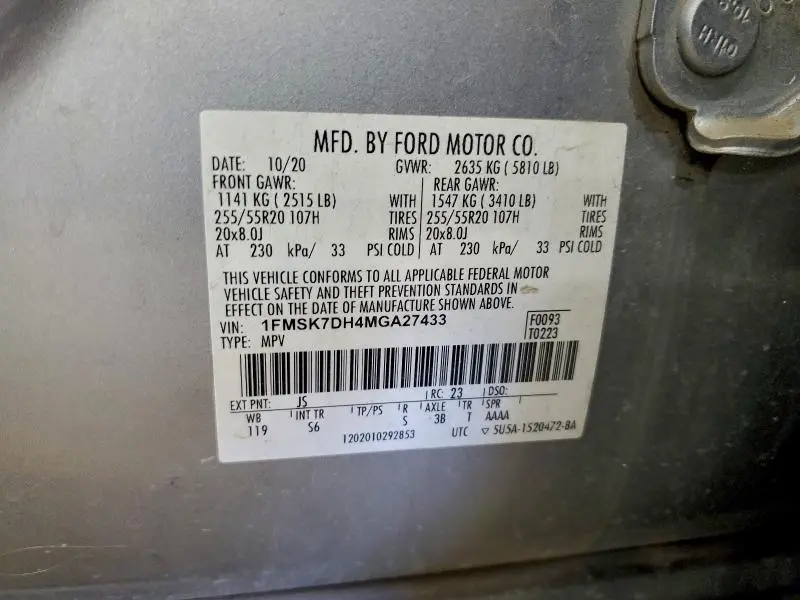 2021 FORD EXPLORER XLT  