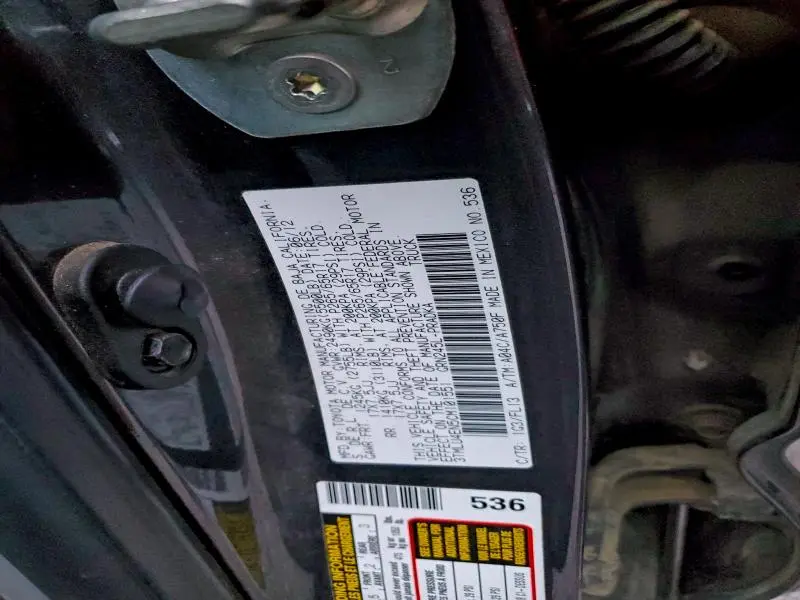 2012 TOYOTA TACOMA DOUBLE CAB  