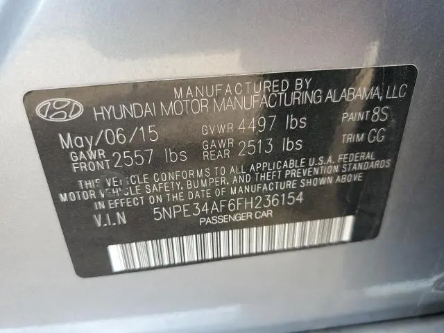 2015 HYUNDAI SONATA SPORT  