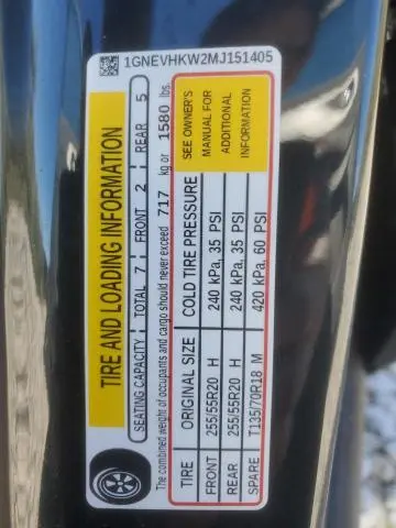 2021 CHEVROLET TRAVERSE LT  