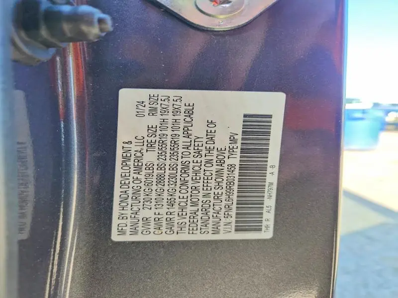 2024 HONDA ODYSSEY ELITE  