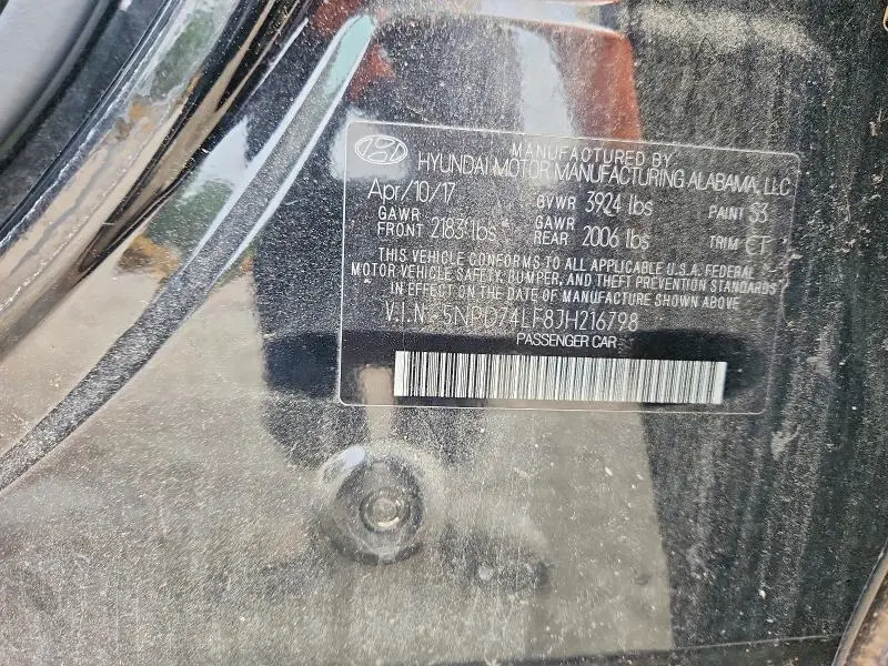 2018 HYUNDAI ELANTRA SE  