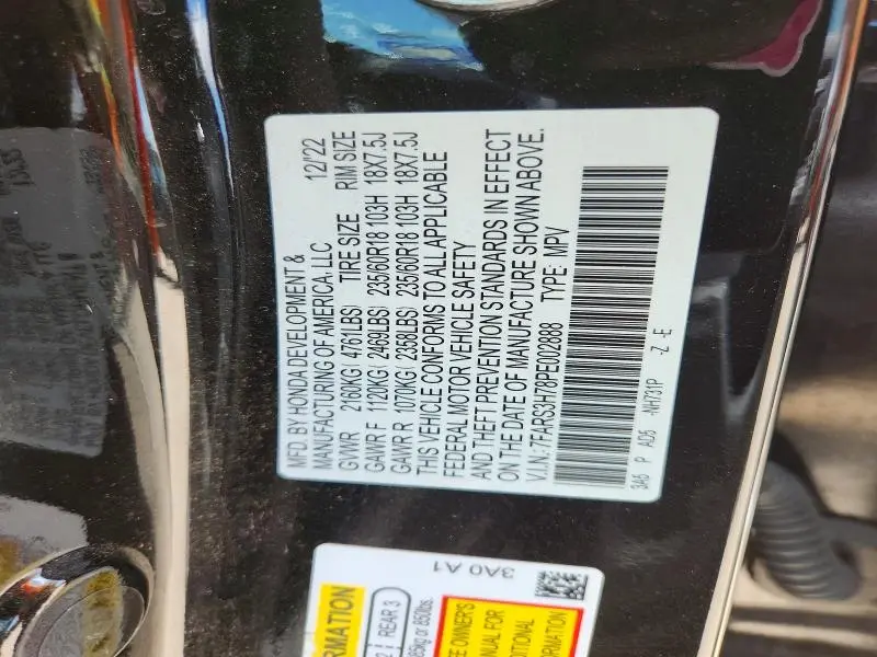 2023 HONDA CR-V EXL  