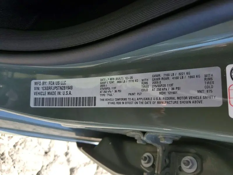 2026 RAM 1500 LARAMIE  