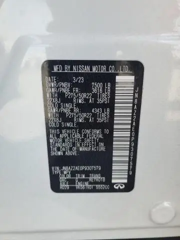 2023 INFINITI QX80 LUXE  