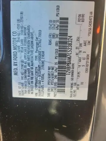 2012 FORD MUSTANG   