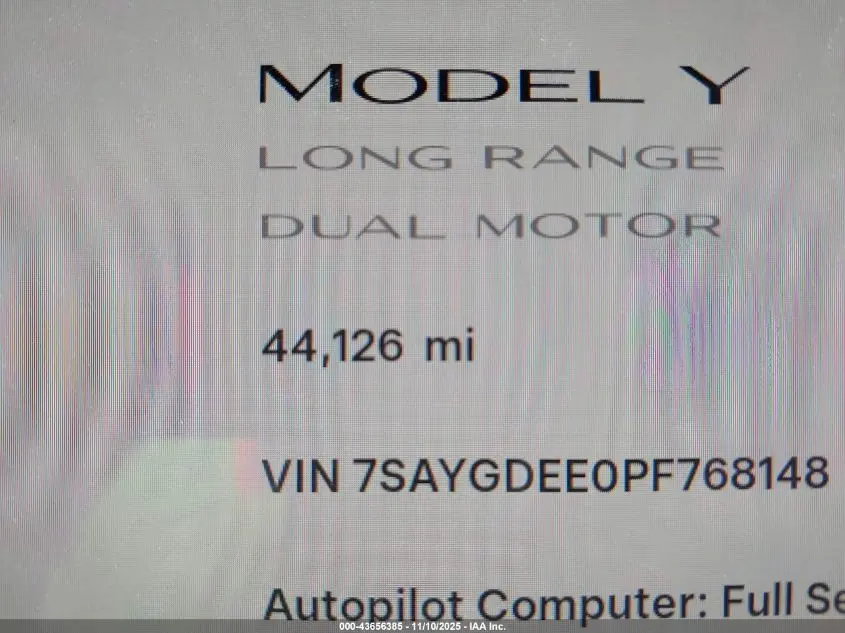 2023 TESLA MODEL Y AWD/LONG RANGE DUAL MOTOR ALL-WHEEL DRIVE