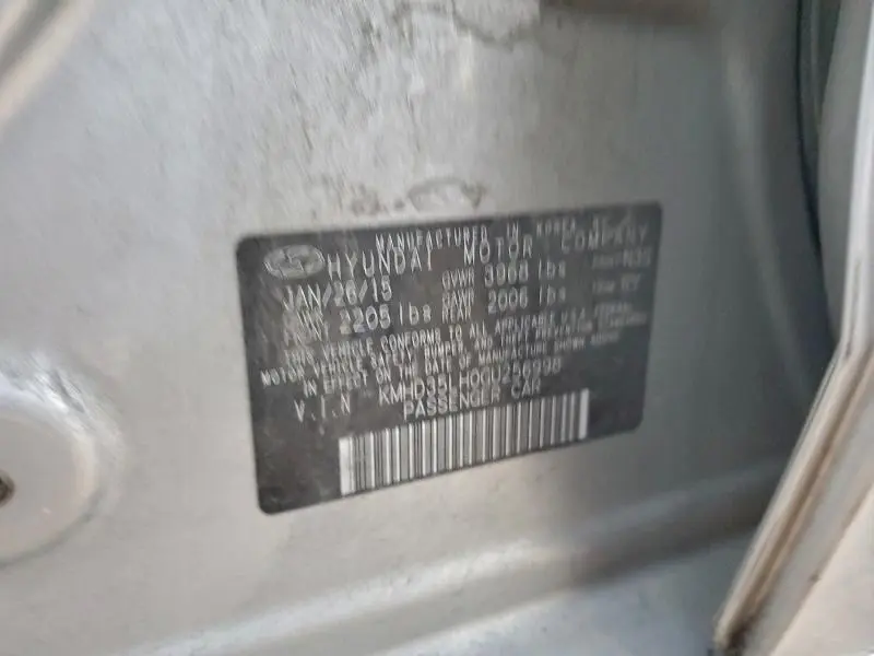 2016 HYUNDAI ELANTRA GT   