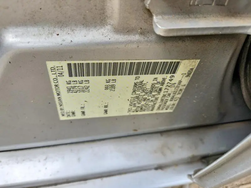 2011 NISSAN ALTIMA 2.5  