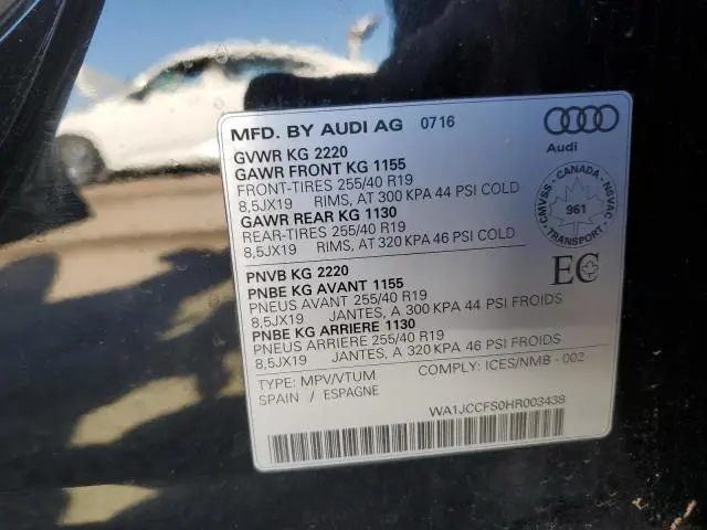 2017 AUDI Q3 PREMIUM PLUS  