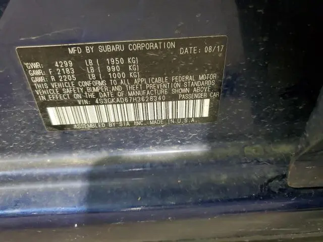 2017 SUBARU IMPREZA PREMIUM PLUS  