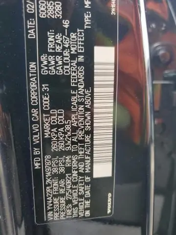 2019 VOLVO XC90 T6 INSCRIPTION