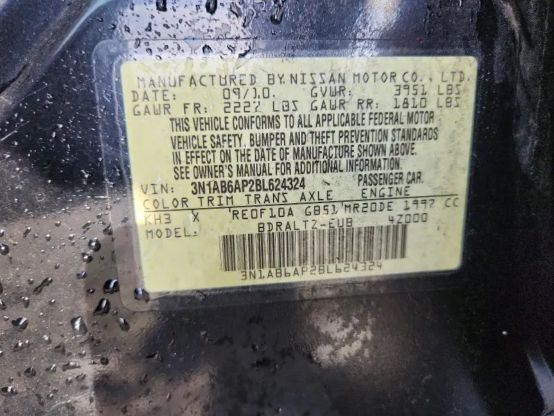 2011 NISSAN SENTRA 2.0  