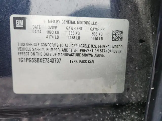 2014 CHEVROLET CRUZE LTZ  
