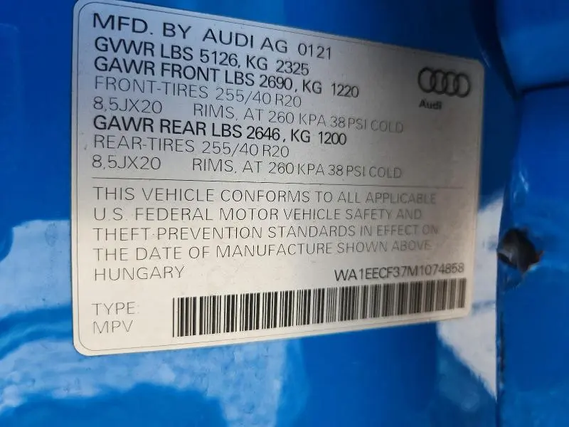 2021 AUDI Q3 PREMIUM PLUS S LINE 45  