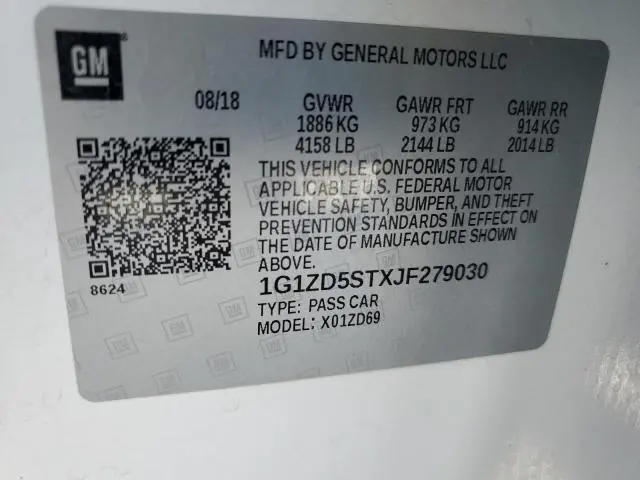 2018 CHEVROLET MALIBU LT  