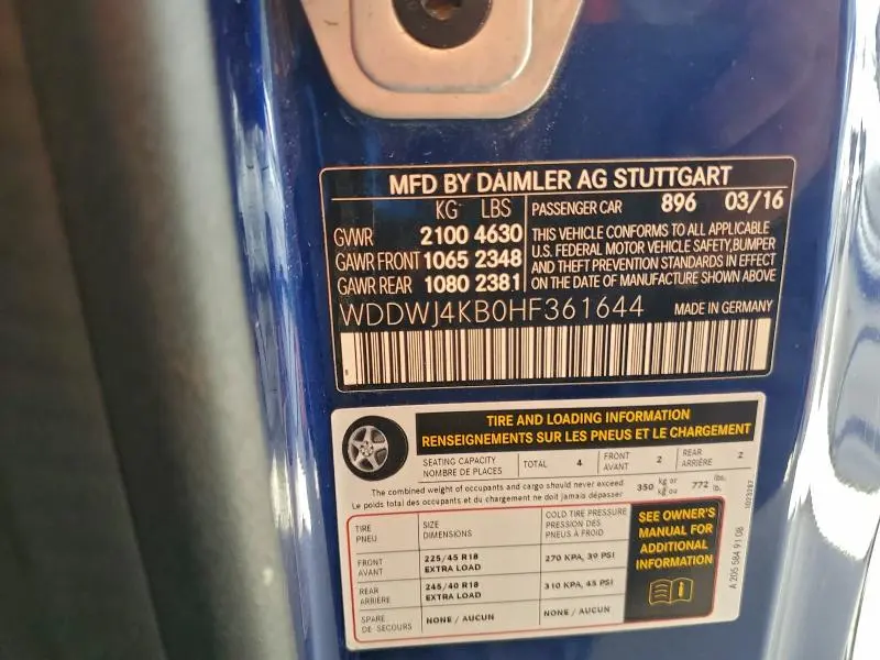 2017 MERCEDES-BENZ C 300 4MATIC  