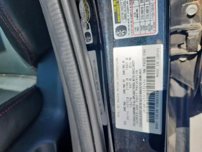 2015 MAZDA 3 TOURING
