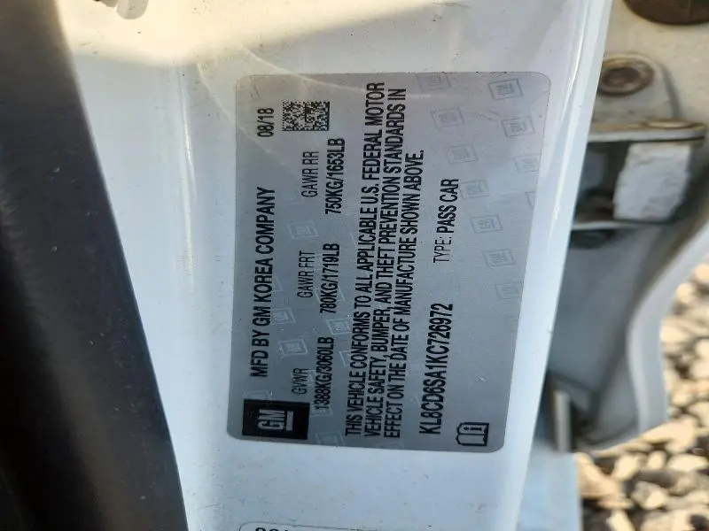 2019 CHEVROLET SPARK 1LT  