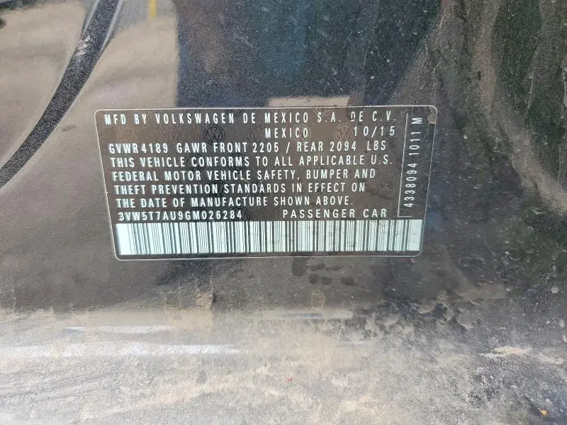 2016 VOLKSWAGEN GTI S  