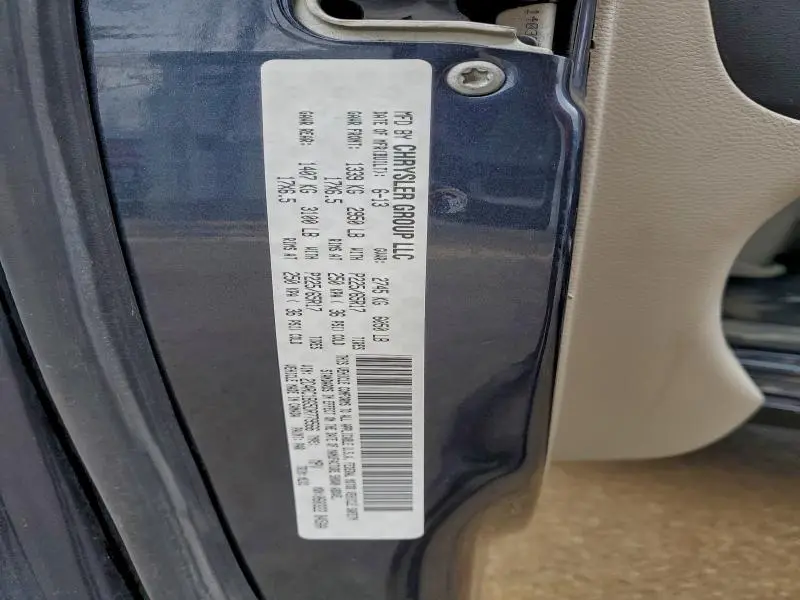 2013 CHRYSLER TOWN & COUNTRY TOURING  