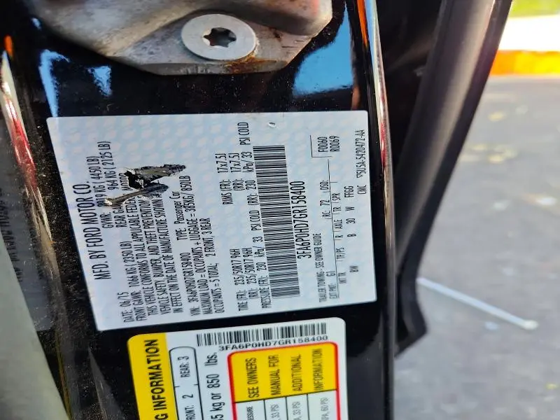 2016 FORD FUSION SE  