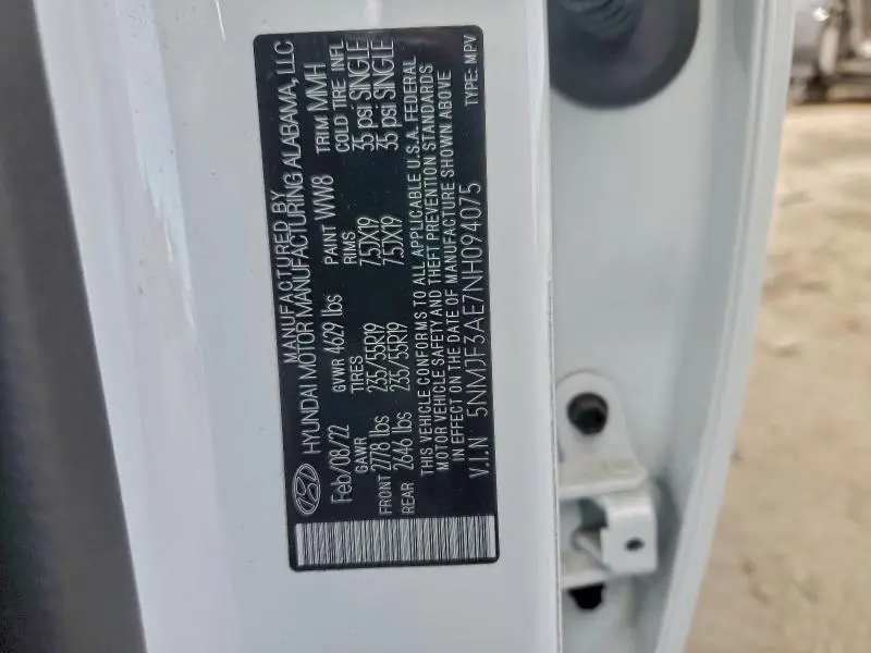 2022 HYUNDAI TUCSON SEL  