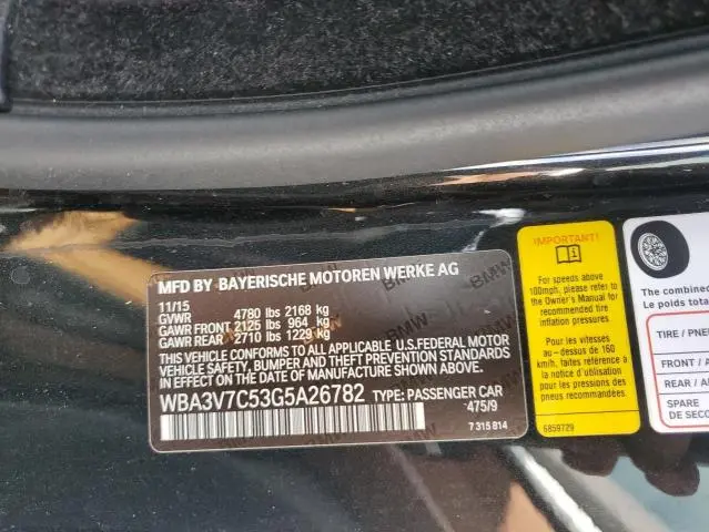 2016 BMW 428 I SULEV  