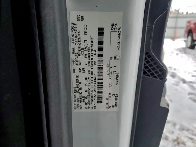 2016 FORD TRANSIT T-250  