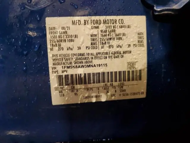 2021 FORD EXPLORER POLICE INTERCEPTOR  