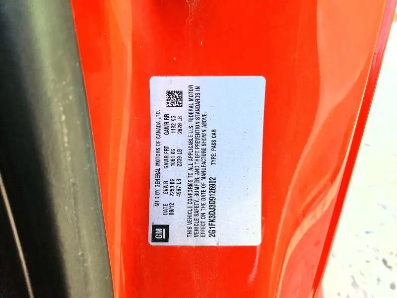 2013 CHEVROLET CAMARO 2SS  