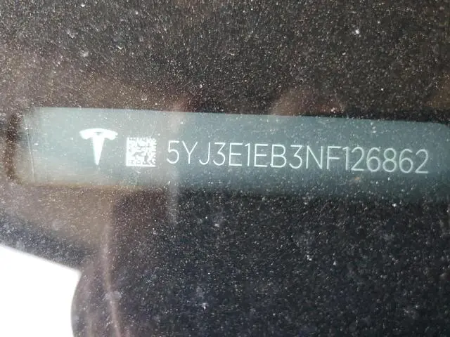 2022 TESLA MODEL 3   