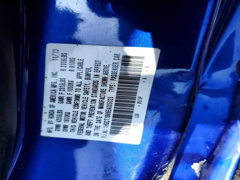 2014 HONDA ACCORD EXL  