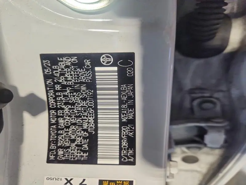 2023 TOYOTA COROLLA LE  