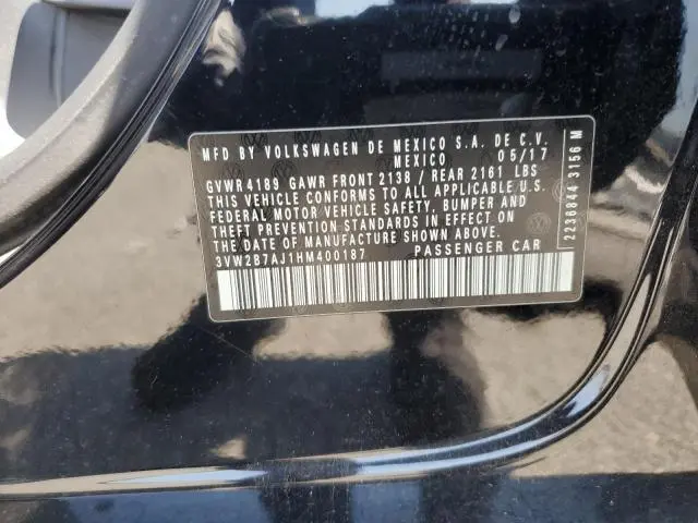 2017 VOLKSWAGEN JETTA S  