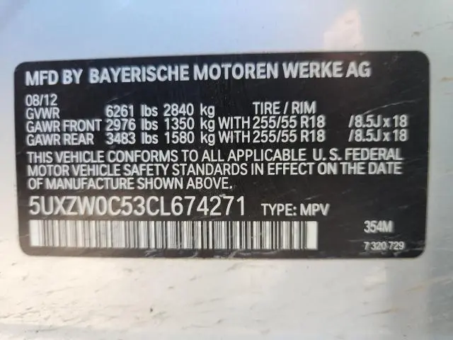 2012 BMW X5 XDRIVE35D  