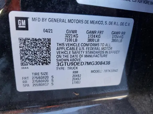 2021 GMC SIERRA K1500 SLT  