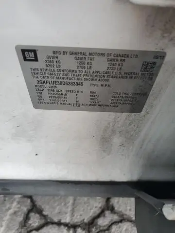 2013 GMC TERRAIN SLT  