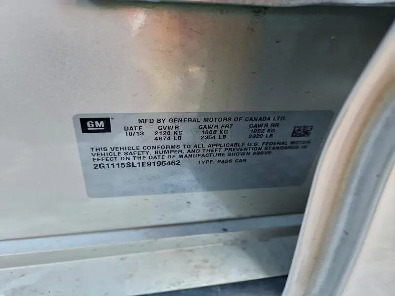 2014 CHEVROLET IMPALA LT  