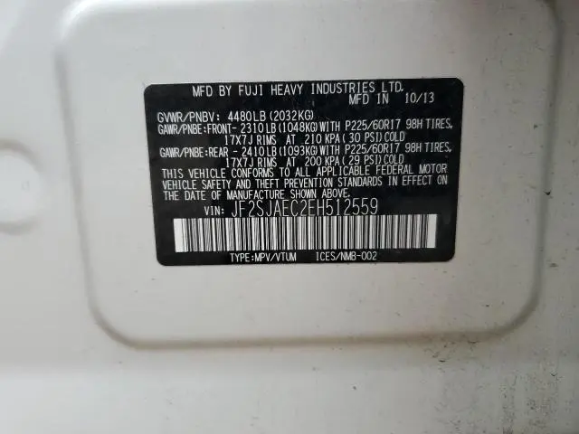 2014 SUBARU FORESTER 2.5I PREMIUM  