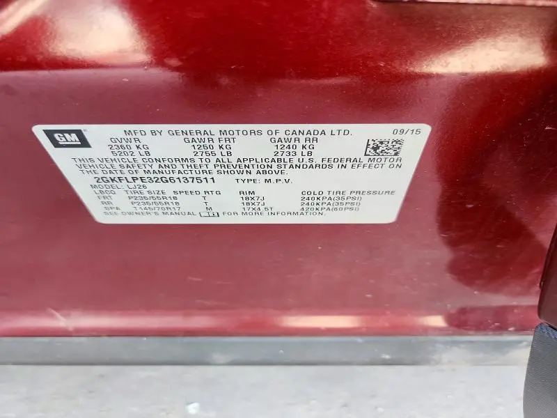 2016 GMC TERRAIN SLT  
